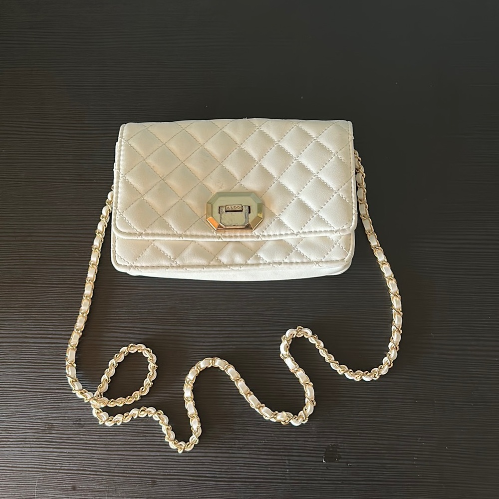 Small white purse